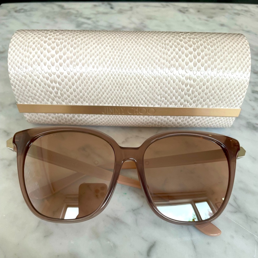 Jimmy Choo pale pink sunglasses